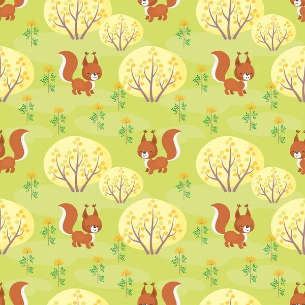 Sevimli sincap desen