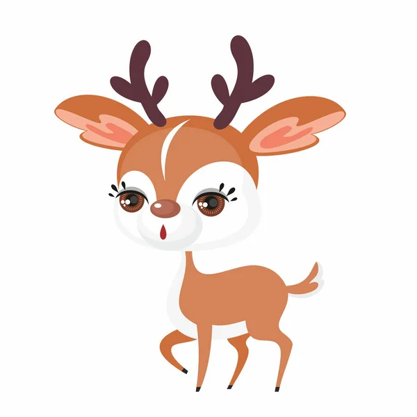 Sevimli küçük geyik yavrusu — Stok Vektör