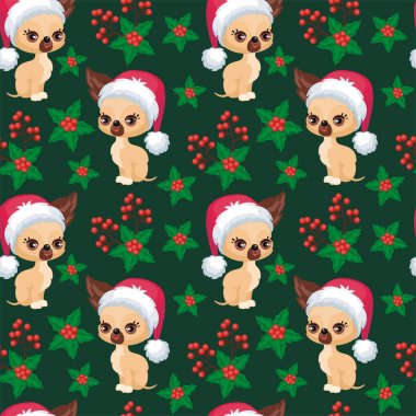 Chihuahua köpek seamless modeli