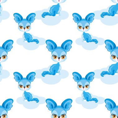 Fairytale hayvan seamless modeli