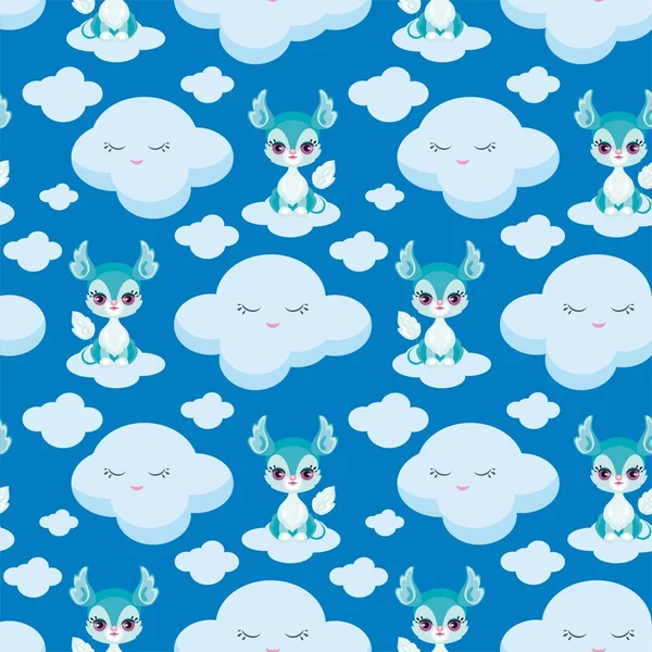 sihirli hayvan seamless modeli