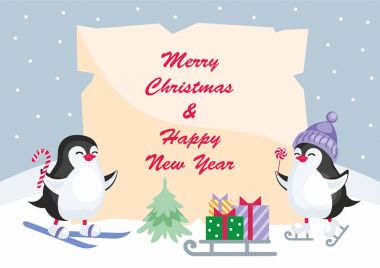 küçük penguenler arka plan