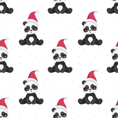 komik panda seamless modeli