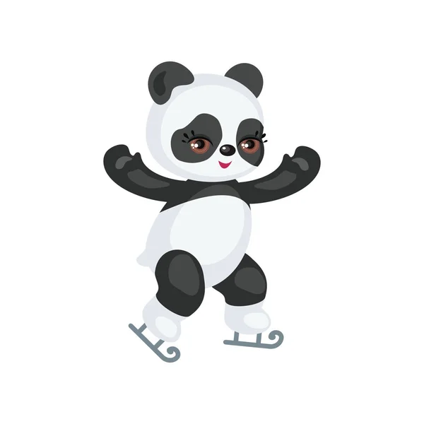 Les patins panda — Image vectorielle