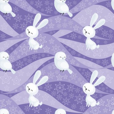 şirin kutup hayvanları desen