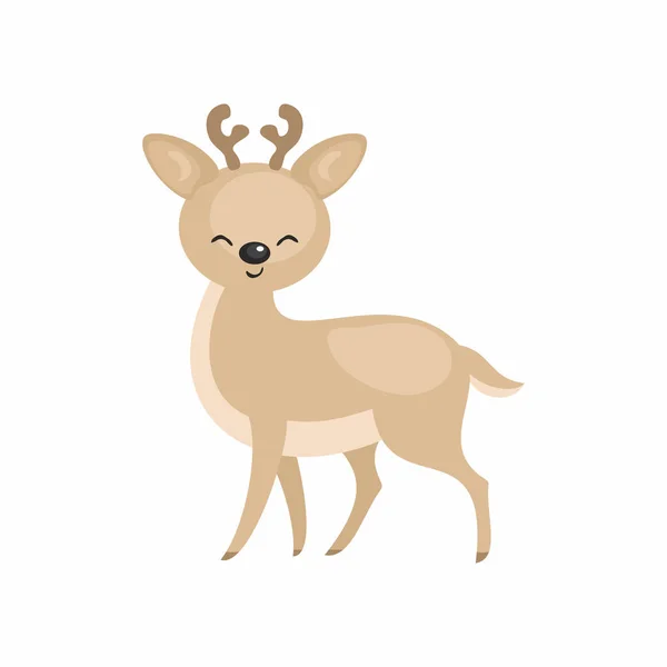 かわいい漫画の鹿 — ストックベクタ