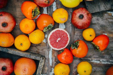 Taze meyve. Karışık meyve arka plan. Beslenme, diyet sağlıklı. 