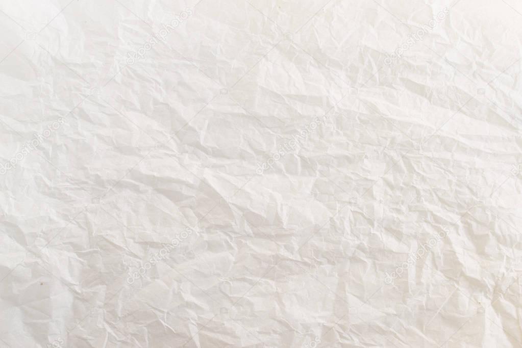 Paper texture. White paper sheet. White creased paper background
