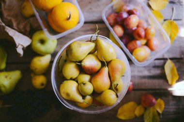 Sonbahar meyve arka plan. Sonbahar Şükran mevsimlik meyve. NAT