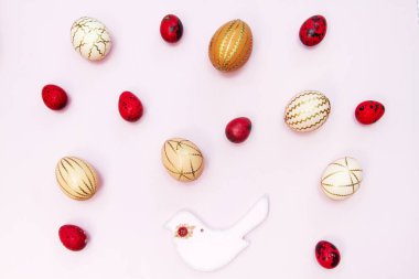 Paskalya kompozisyonu. Tavuk yumurtası