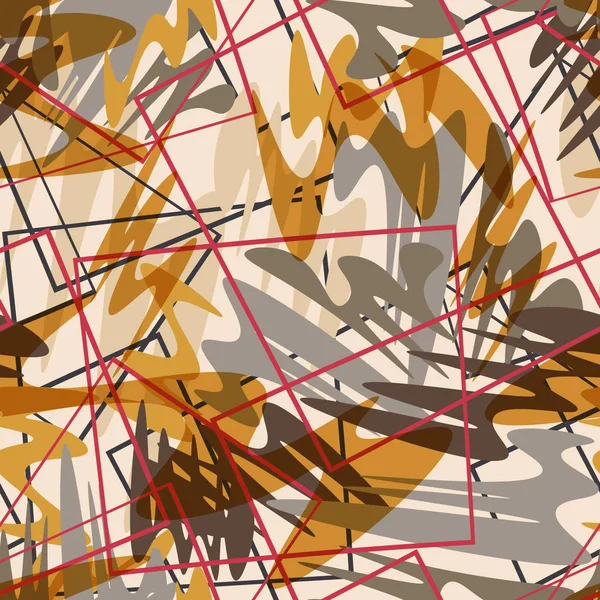 Patrón de repetición sin costuras geométricas caóticas abstractas con textura brillo . — Archivo Imágenes Vectoriales