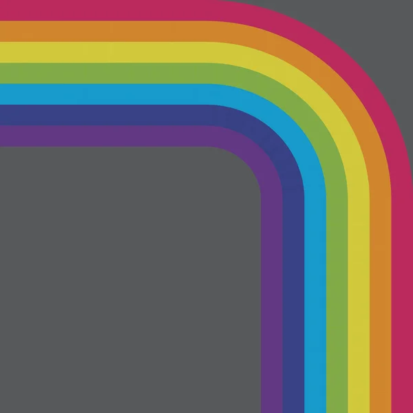Rainbow linie na szarym tle. Ilustracja wektorowa na prezentacje biznesowe. — Wektor stockowy