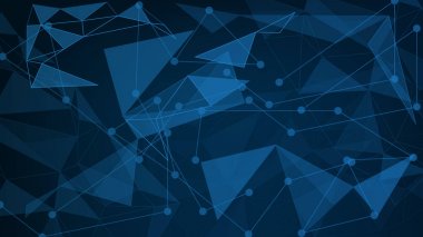  16:9 üçgen mavi renkleri arka planda arka plan. Illust