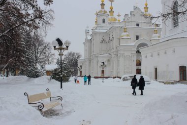 Katedral Meydanı karla kaplı