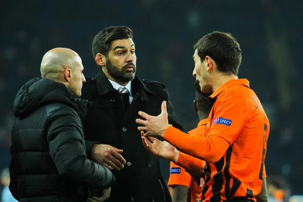 Paulo Fonseca i Stepanenko Tarasa — Zdjęcie stockowe