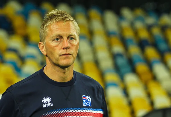 Ισλανδία προπονητή Heimir Hallgrimsson — Φωτογραφία Αρχείου