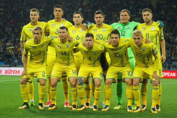 Ukrainas herrlandslag i fotboll — Stockfoto