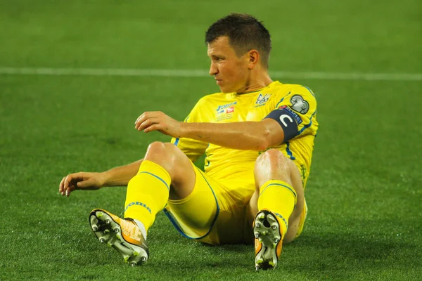 Український футболіст Руслан Ротань — стокове фото