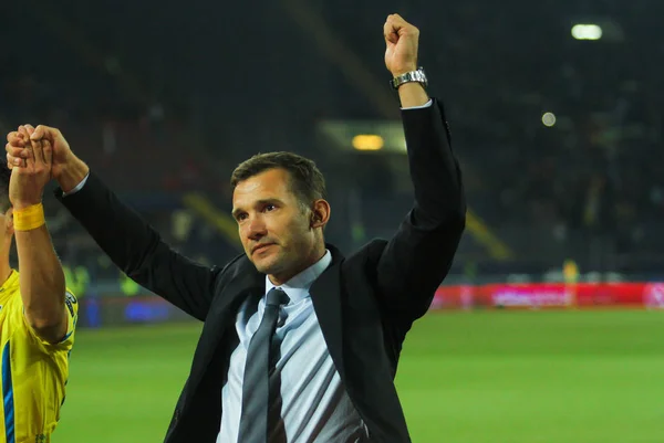 Ukrainska fotbolllagledare Andriy Shevchenko — Stockfoto