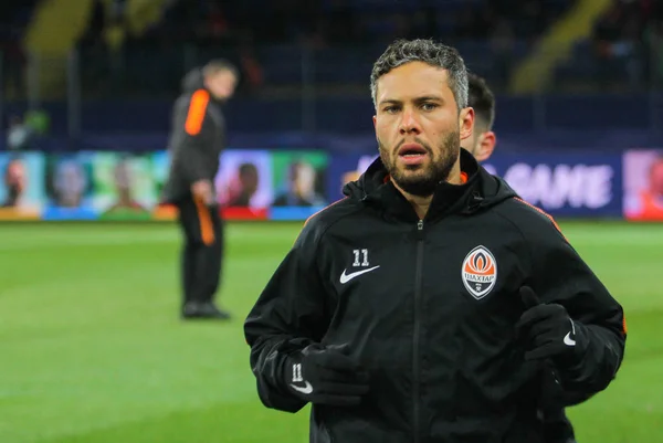 Kharkiv Ucrania Diciembre 2017 Jugador Shakhtar Marlos Durante Partido Liga — Foto de Stock