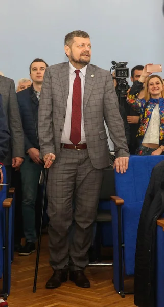 Lokhvytsia ウクライナ 2018 人民副のウクライナ Ihor Mosiychuk ポルタヴァ地域協議会の会議中に — ストック写真