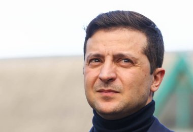 Novi Sanzhary, 5 Mart 2020 - Ukrayna Devlet Başkanı Volodymyr Zelensky