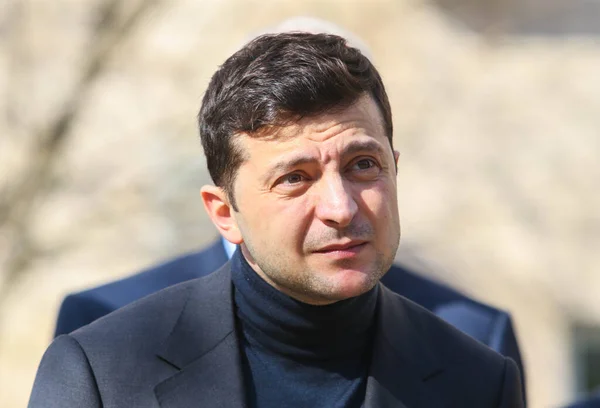 Novi Sanzhary Maart 2020 President Van Oekraïne Volodymyr Zelensky Tijdens — Stockfoto