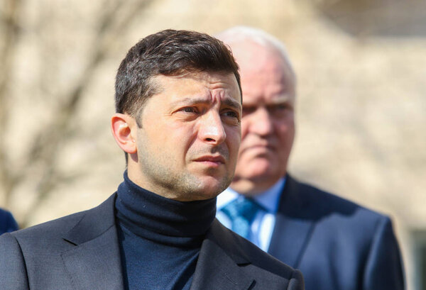 САНЖАРИЙ НОВИ, 5 МАРТА 2020 - Президент Украины Владимир Зеленский во время посещения города
