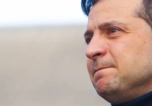 Novi Sanzhary Μαρτίου 2020 Πρόεδρος Της Ουκρανίας Volodymyr Zelensky Κατά — Φωτογραφία Αρχείου