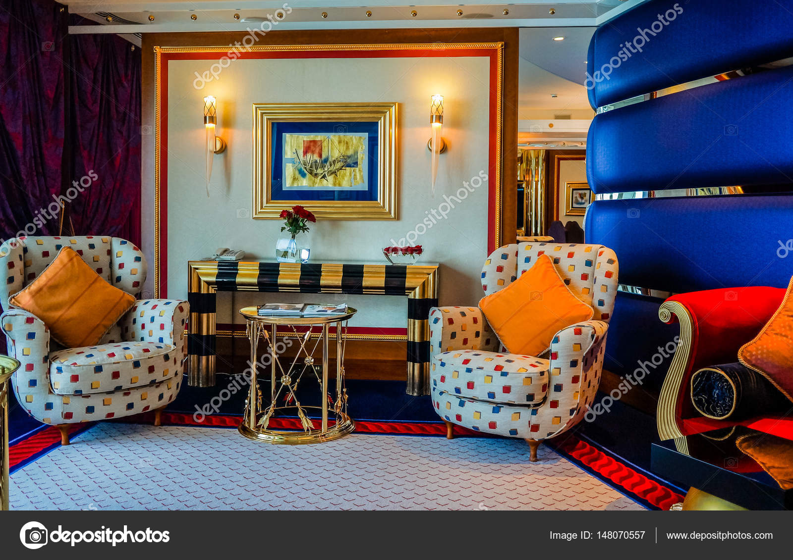 Dubai Sammer 2016 The Interior Of Suite At The Burj Al