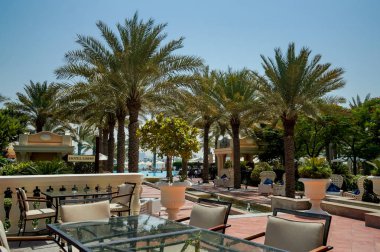 Dubai. 2016 yaz aylarında. Basra Körfezi, Jumeirah Kempinski The Palm hotel Oasis.