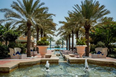 Dubai. 2016 yaz aylarında. Basra Körfezi, Jumeirah Kempinski The Palm hotel Oasis.