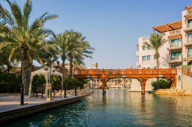 Dubai. 2016 yaz. Su oasis Çekme Makinası Madinat Jumeirah Mina A Salam.