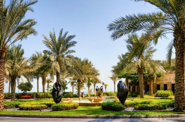 Dubai. 2016 yaz aylarında. Soitel Palm hotel tarihinde Fars Körfezi, Jumeirah vaha.