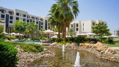 Dubai. 2016 yaz aylarında. Park Hyatt Abu Dhabi otel Basra Körfezi, Abu Dhabi, vaha.