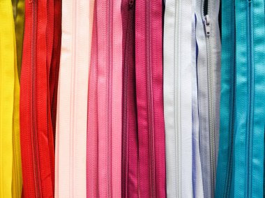 Fermuar. Renkli fermuar arka plan.