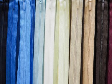 Fermuar. Renkli fermuar arka plan.