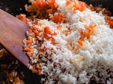 Vejetaryen dolma yapmak. Balkan ve Kafkas mutfağı. Dolma.