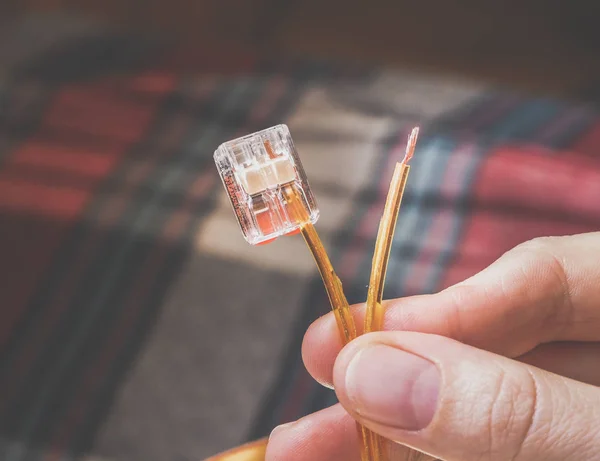 電線を接続するための端子 — ストック写真