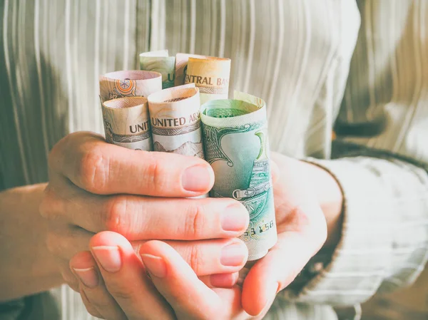 Арабские Дирхамы Руке — стоковое фото