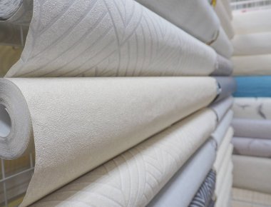 Donanım mağaza duvar kağıdı rulo.