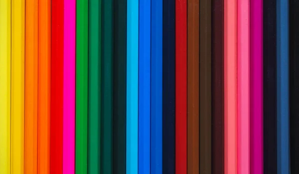 Kleurpotloden Abstract Gekleurde Achtergrond Gekleurde Potloden Hand — Stockfoto
