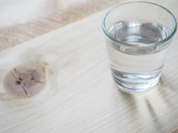 Copo Vodka Ucraniano Uma Mesa Madeira Comida Rústica — Fotografia de Stock