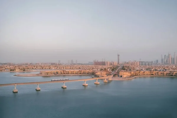 Panoramic authentic aerial view of Dubai — Stock Photo, Image