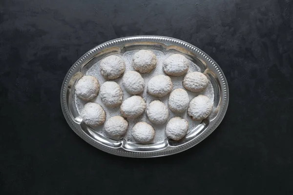 Cookies της Ισλαμικής Γιορτής El Fitr. Αιγυπτιακά cookies "Kahk El Eid" — Φωτογραφία Αρχείου