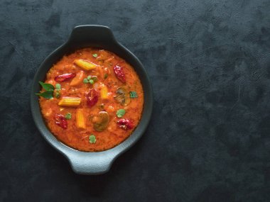 Karışık sebze Kuğu körisi, Hint yemeği.