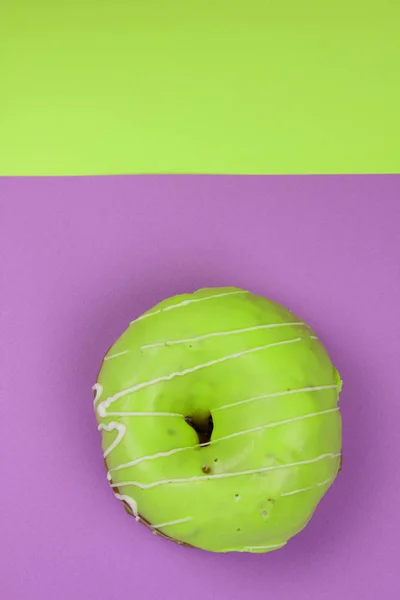 Pop art donut with cream — Stock Photo, Image