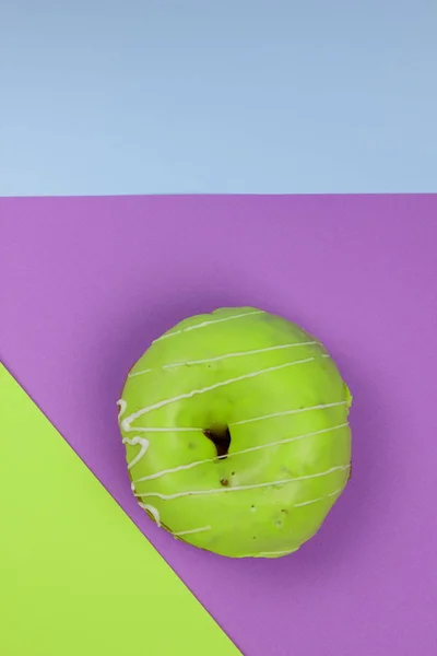 Pop art donut with cream — Stock Photo, Image