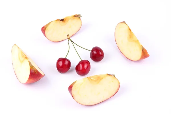 Cherries and currants in a vacuum — Stock Photo, Image