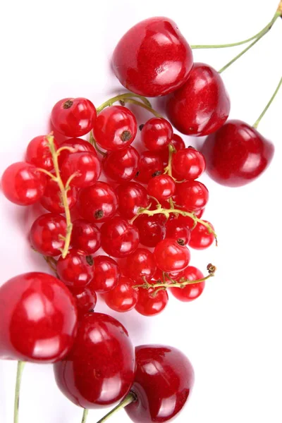 Cherries Currants Vacuum — Stock Photo, Image